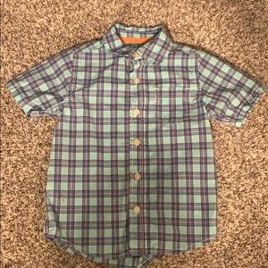 Plaid button down shirt